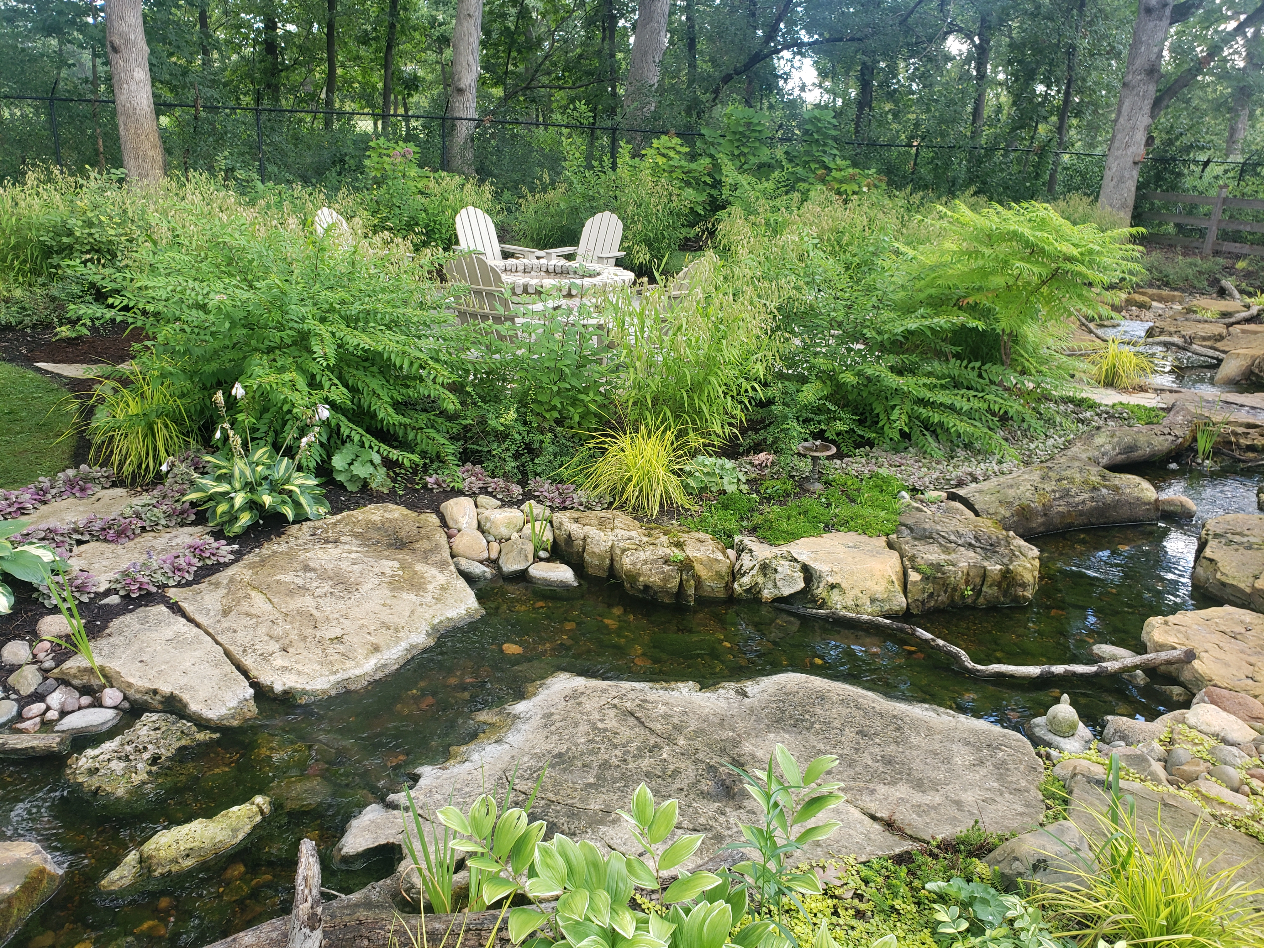Additional stream length for a Maple Grove Minnesota water feature