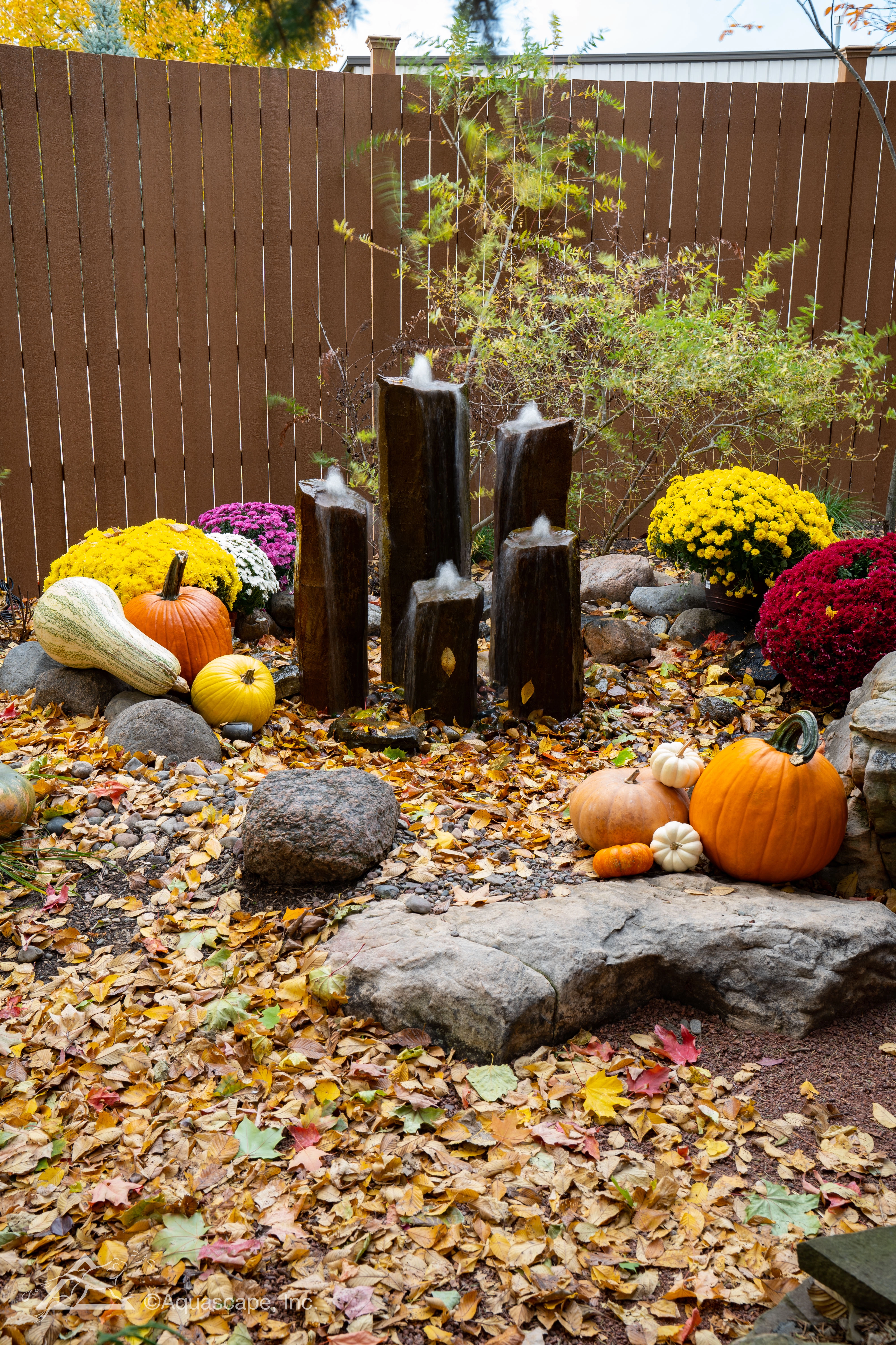 Aquascape faux basalt columns