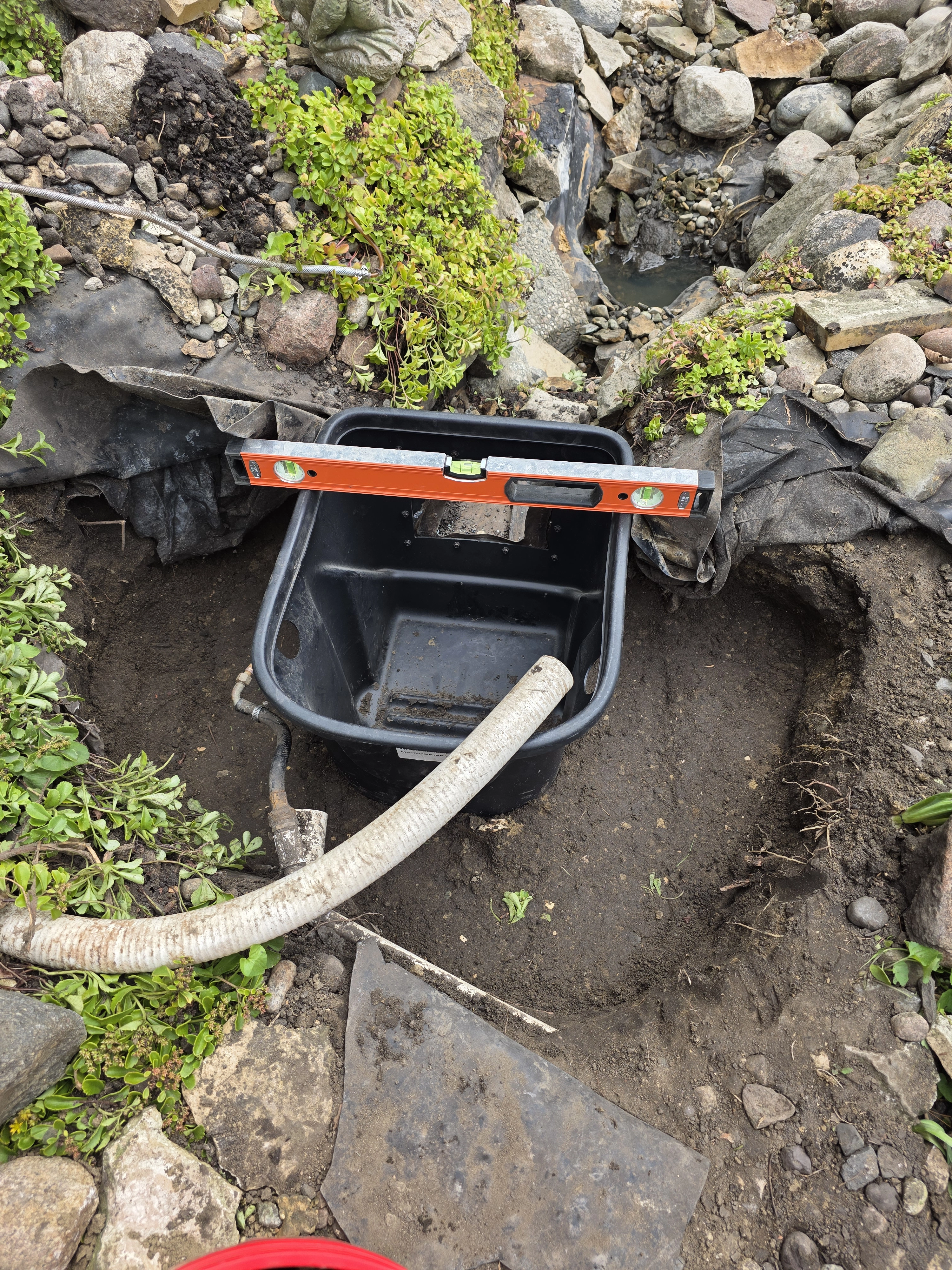 Replacing a skimmer filter during a maintenance visit